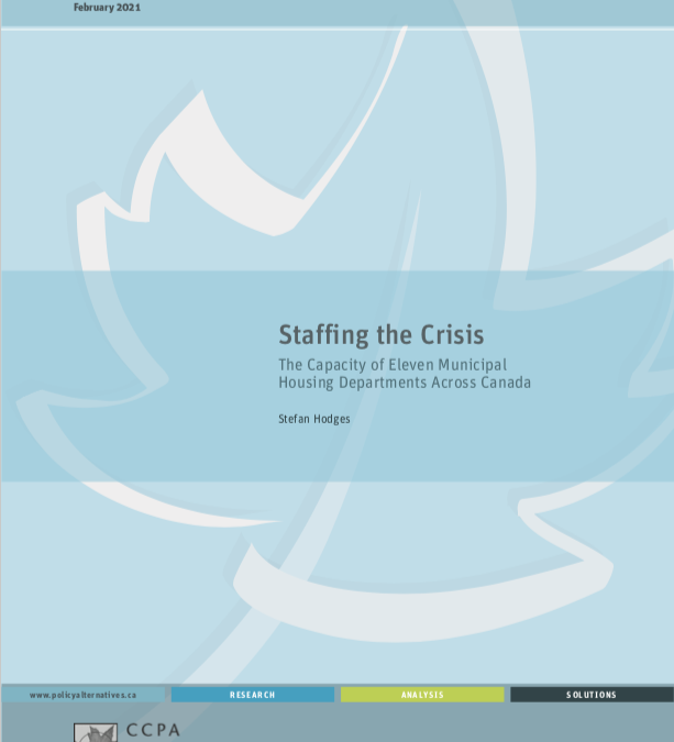 Staffing the Crisis: The Capacity of Eleven Municipal Housing Departments Across Canada